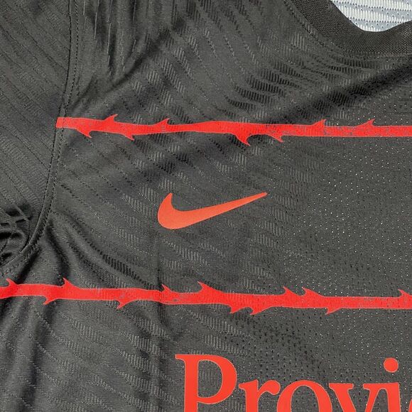 Nike Portland Thorns Jersey Womens Large Black Away Kit NWSL Soccer 23/24 Season - Picture 4 of 16